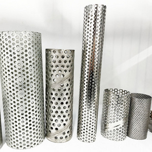 Stainless steel filter tube ,stainless steel perforated mesh filter cartridge,edge filter bucket