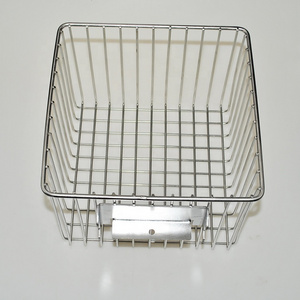 Customized Wire Mesh Metal Storage Basket stainless steel 304 wire basket storage wholesale picnic metal mesh basket with handle