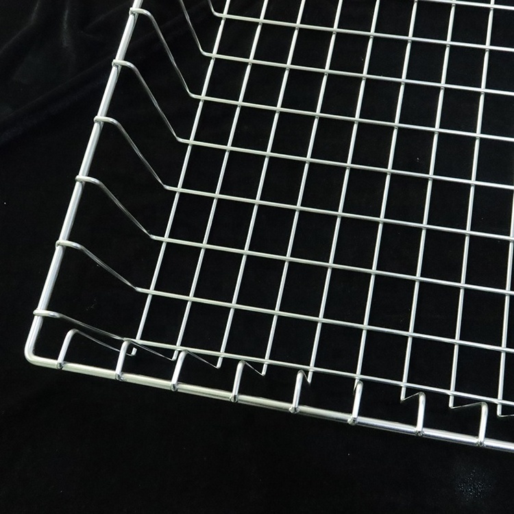 Customized Wire Storage Basket Silver Stainless Steel 304 Wire Mesh Basket Metal Storage Basket