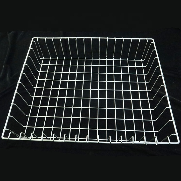 Customized Wire Storage Basket Silver Stainless Steel 304 Wire Mesh Basket Metal Storage Basket