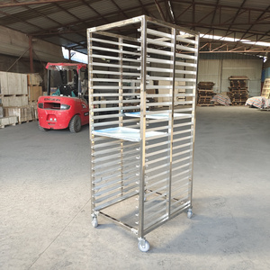 Service rack 201 304 Stainless Steel Commercial Use Sheet Pan/ Baking Trays Rack Bread Bakery Trolley