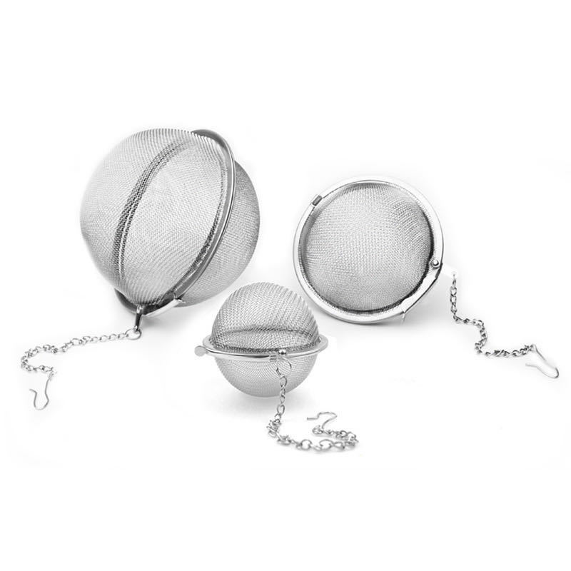 Hot Sale 304 Stainless Steel Ball Shape Tea Accessories Round Tea Ball Tea Strainer Seasoning Ball For Filter