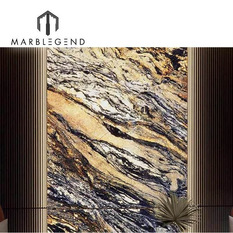 Customized Luxury Stone Marble LED Light Backlit Slabs Tiles Photoelectric Stone For Wall Decoration