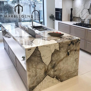 custom granite price Pandora quartzite backlit patagonia brazil gold granite countertops for luxury kitchen