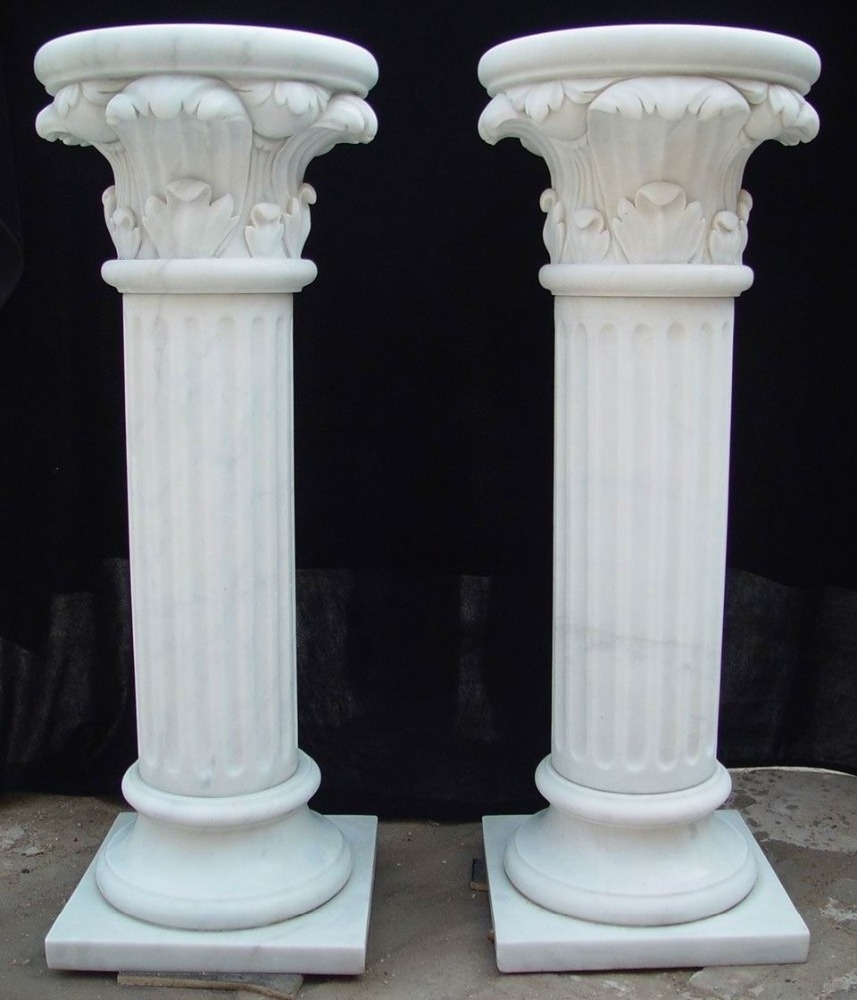 marble stone roman column