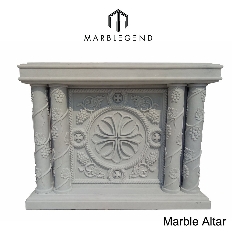 white marble altars for church use