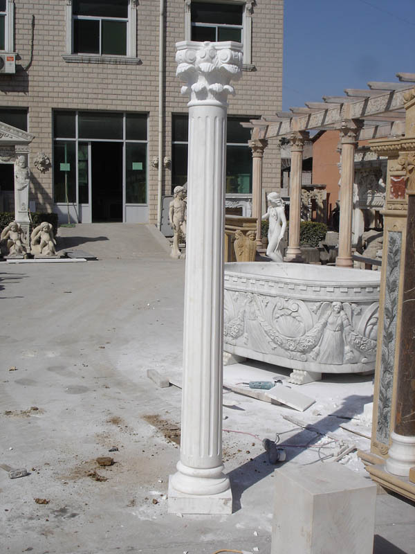 marble stone roman column