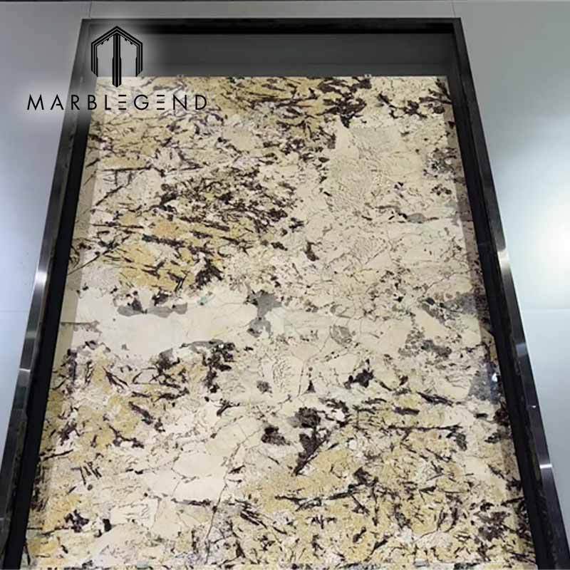 one-stop solution villa decor natural luxury stone backlit sandstone slabs for sale