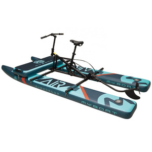 2023 New Style water bike leisure surf inflatable floating water bikes pedal boats for sale