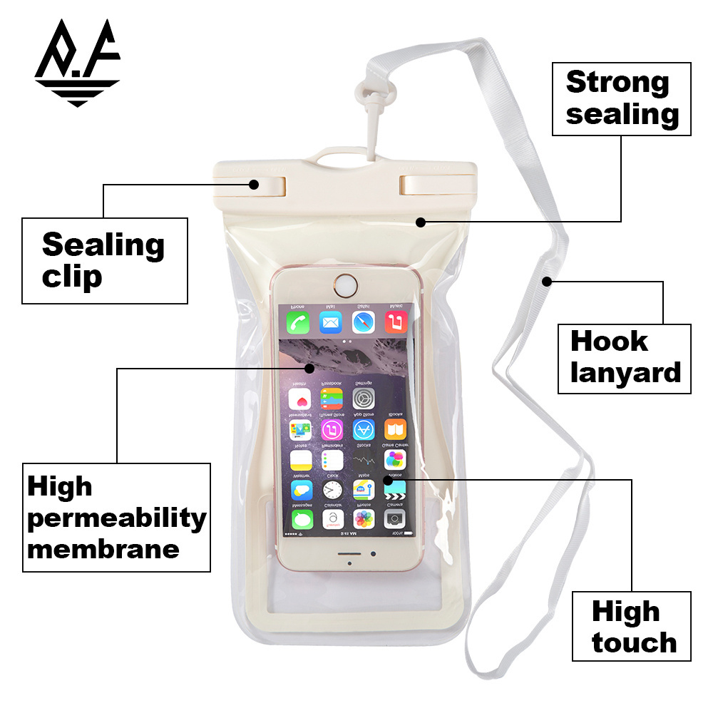 PF pvc wholesale factory universal pvc waterproof smartphone isup bag water proof phone case