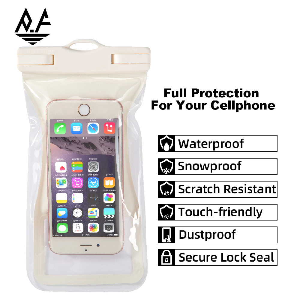 PF pvc wholesale factory universal pvc waterproof smartphone isup bag water proof phone case