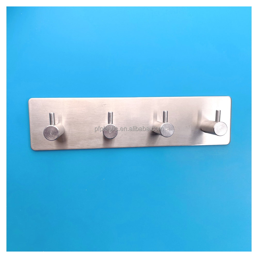 Waterproof Adhesive Stainless Steel hook  Wall Hanger for Bathroom Kitchen