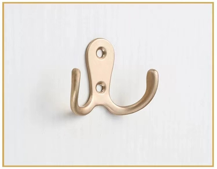 Modern Minimalist Cupboard Wardrobe Clothes Hooks Kitchen Bathroom Wall Hooks Towel Coat Double Hook