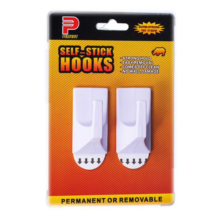 Damage free Self adhesive ceiling hanging hook adhesive wall hooks