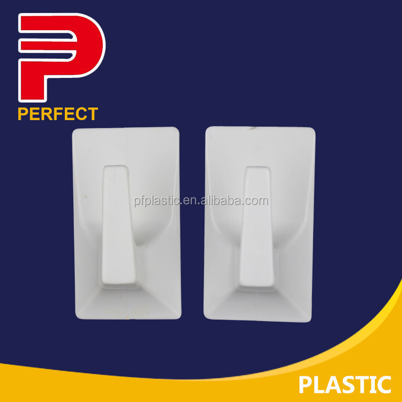 Strong Hold White Plastic Hook removable self adhesive