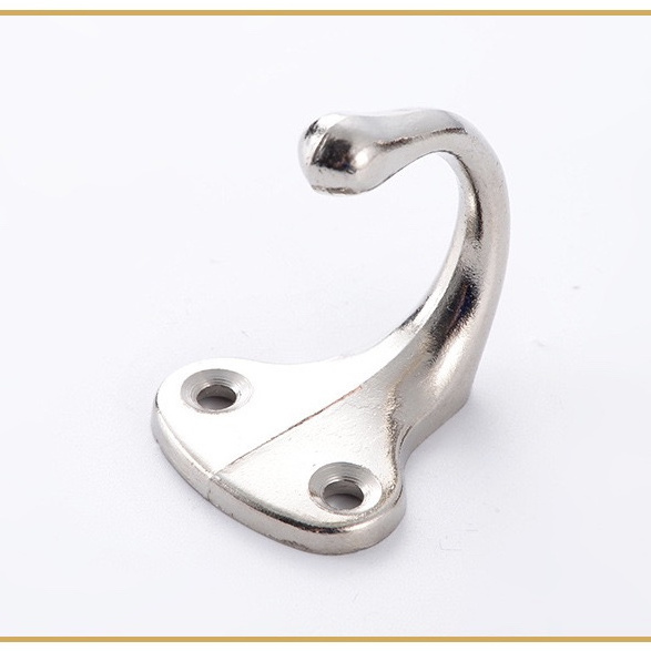 Thickened single hook zinc alloy antique single end hook cupboard bedroom bathroom wall door back hook