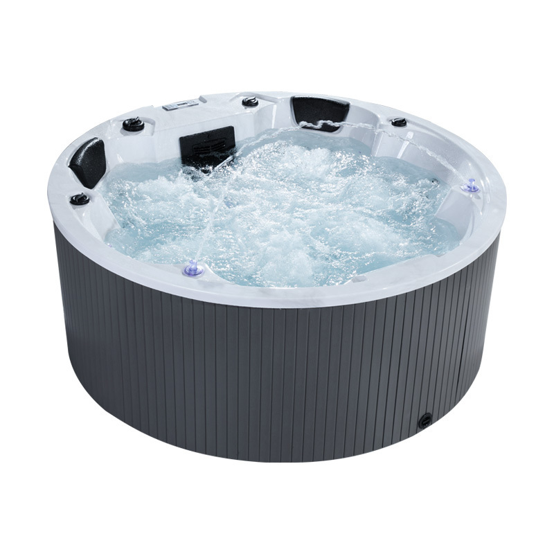 Pearl White Us Acrylic Whirlpool Hot Tub Spa Round Premium Hot Tub Spa Whirlpool Foot Spa