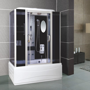 Factory new design brushed aluminum frame waterproof tempered  Hot Sale safety Glass Massage Steam Shower Room