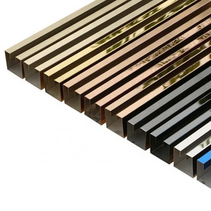 Material Stainless Steel L U T Shape Metal Channel Flexible Tile Trim For Hptel Wall Decoration