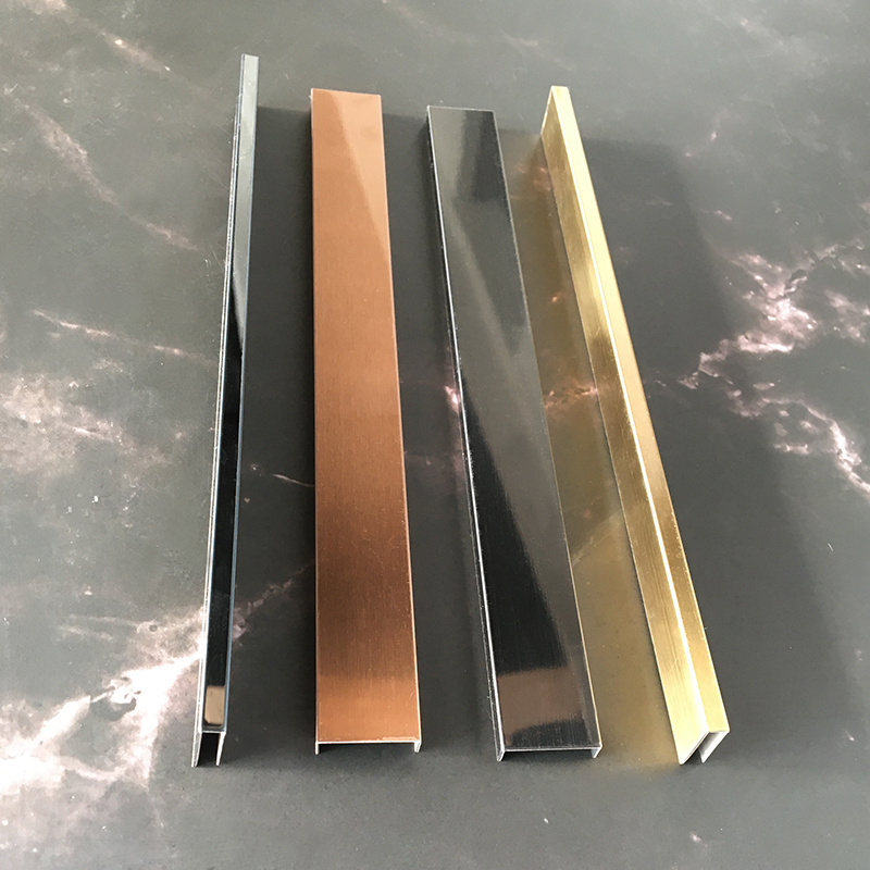 High Quality 304 Stainless Steel Background Decoration Profiles Fluted Panels For Wall Protection