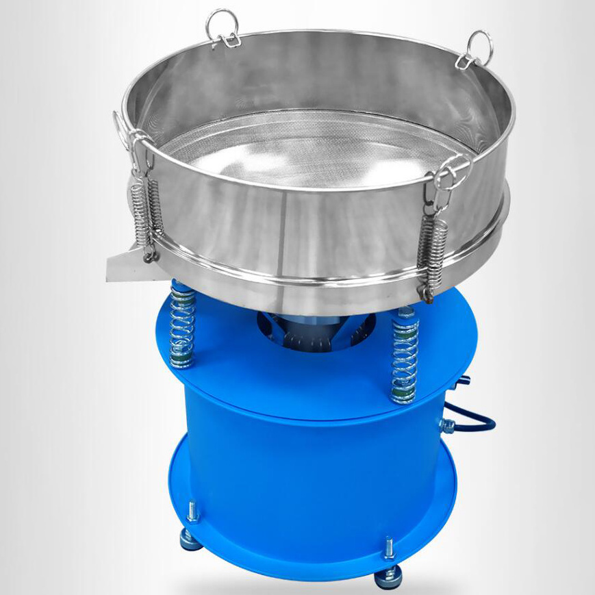 304 stainless steel small vibrating screen electric shaking screen powder  flour separation vibrating sieve machine