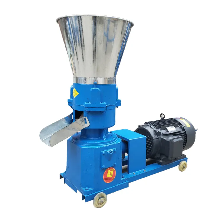 Chicken, duck and fish feed pellet machine Multi-purpose soybean residue and wheat bran granulator dry and wet farming equipment