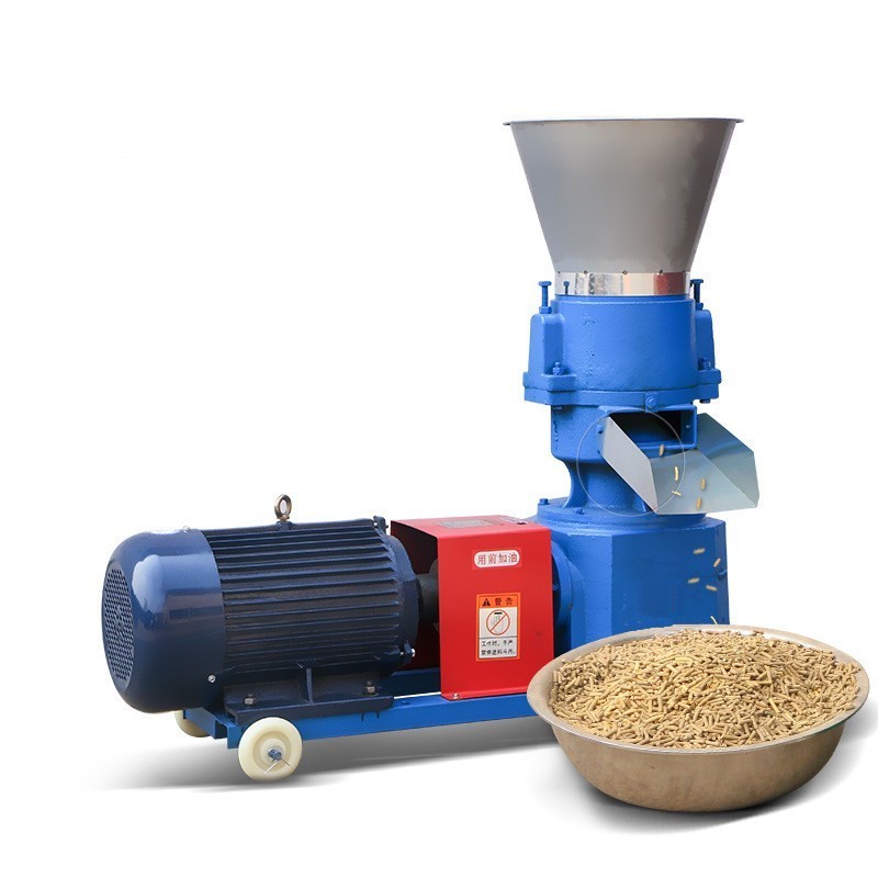 Chicken, duck and fish feed pellet machine Multi-purpose soybean residue and wheat bran granulator dry and wet farming equipment