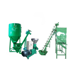 Wholesale Hay Corn Wheat Stalk Hammer Mill Chaff Cutter Stainless Steel Mixer Screw Feeder Feed Pellet Machines