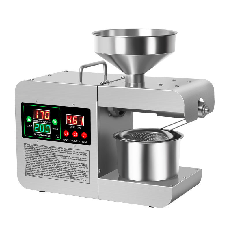 Home Use Coconut Processing Mini Oil Press Machine For Sunflower Sesame Seeds Oil Extraction