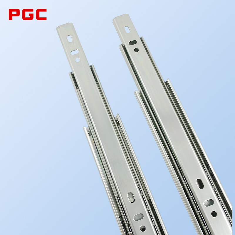 Modern Rail Ball Bearing Iron Slide Mounted Soft Close Drawer Slide Parts support for custom