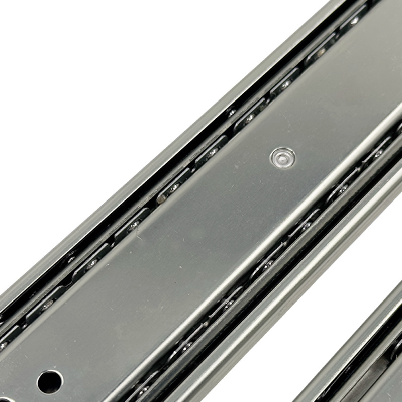 3-Fold channel Sliding rails for cupboard cabinet door fitting hardware telescopic drawer rails