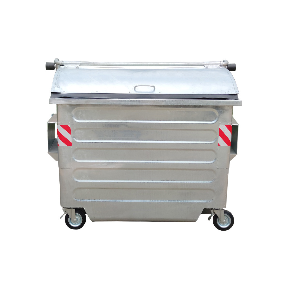 Special Price 2500 Litres Outdoor Public Large Heavy Duty Industrial Wheeled  Metal Steel Garbage Bin Trolley/