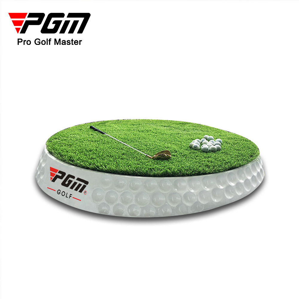 PGM DJD018 360 degree rotation training golf swing mat adjustable slope golf hitting mat