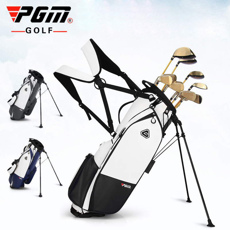 PGM QB073 oem golf carry bag microfiber leather waterproof golf stand bag black golf bag