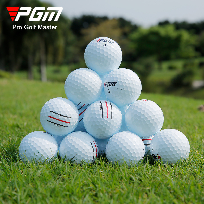 PGM Q027 custom 3 layer golf balls set manufacturers 12pcs in one box TPU golf balls