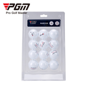 PGM Q027 custom 3 layer golf balls set manufacturers 12pcs in one box TPU golf balls