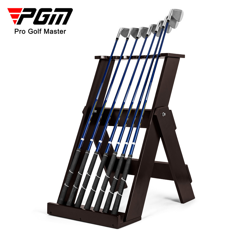 PGM ZJ013 wooden golf club display stand oem reinforcement golf bag stand