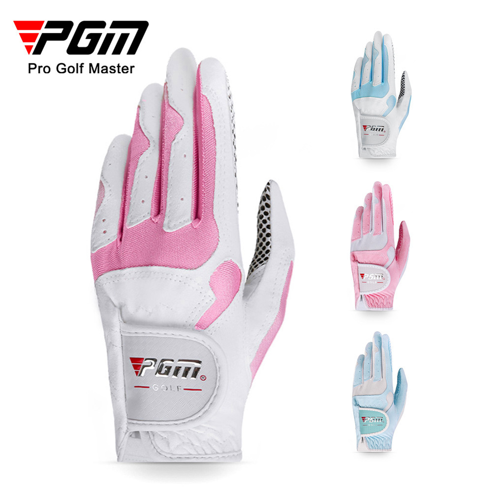 PGM women microfibre PU anti-slip wholesale golf gloves