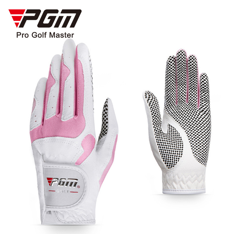 PGM women microfibre PU anti-slip wholesale golf gloves