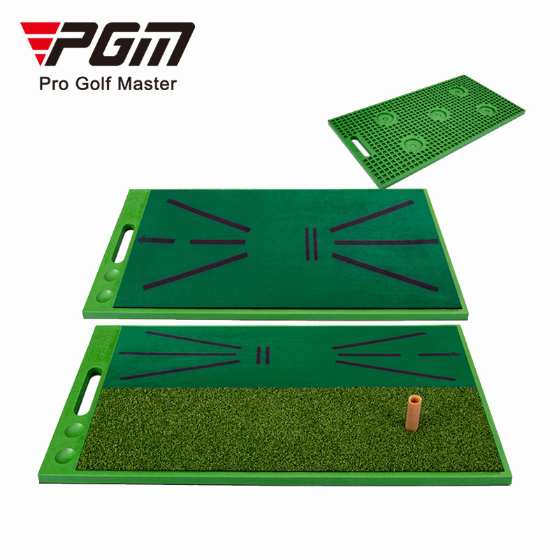 PGM DJD033 Non-Slip Golf Swing Game Mat New Design Impact Golf Tracking Practice Mat Made of Artificial Grass and Nylon