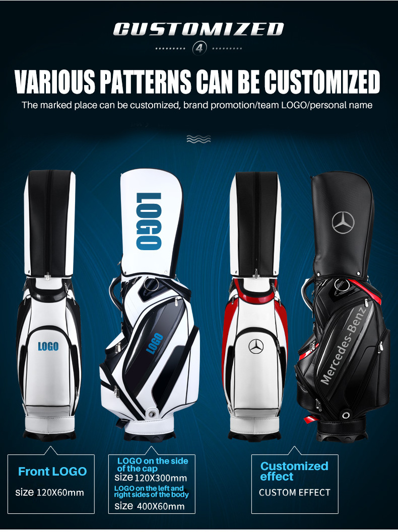 PGM custom golf staff bag tour standard manufactures oem cart golf bags