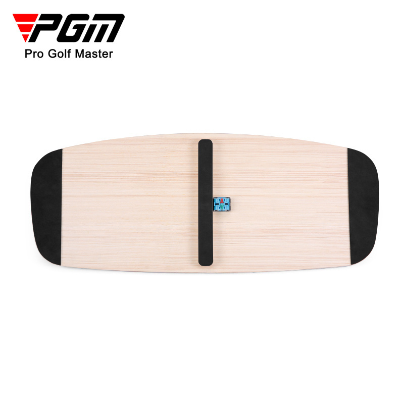 PGM HL011 custom wooden anti-slip golf swing balance board training aid golf balance plate golf balance board