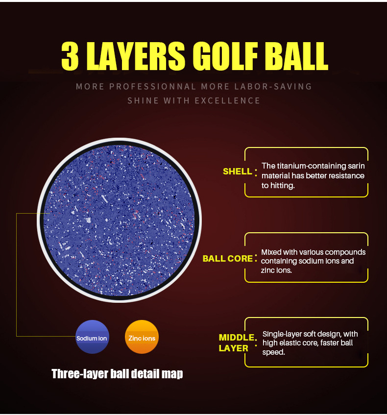 PGM Q017 rubber golf ball 3 layer gift box tournament golf balls