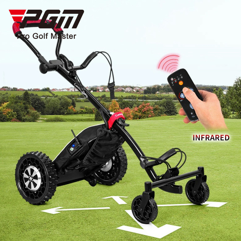 PGM QC008 custom foldable remote controller electric golf trolley with follow me