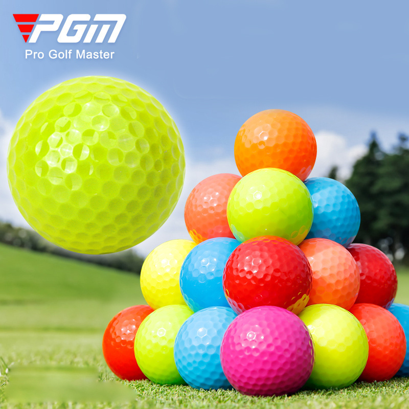 PGM 2 layers/3 layers Colorful golf ball gift colored golf practice balls