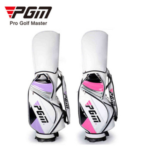 PGM QB016 ladies pink oem women staff purple custom leather golf bags