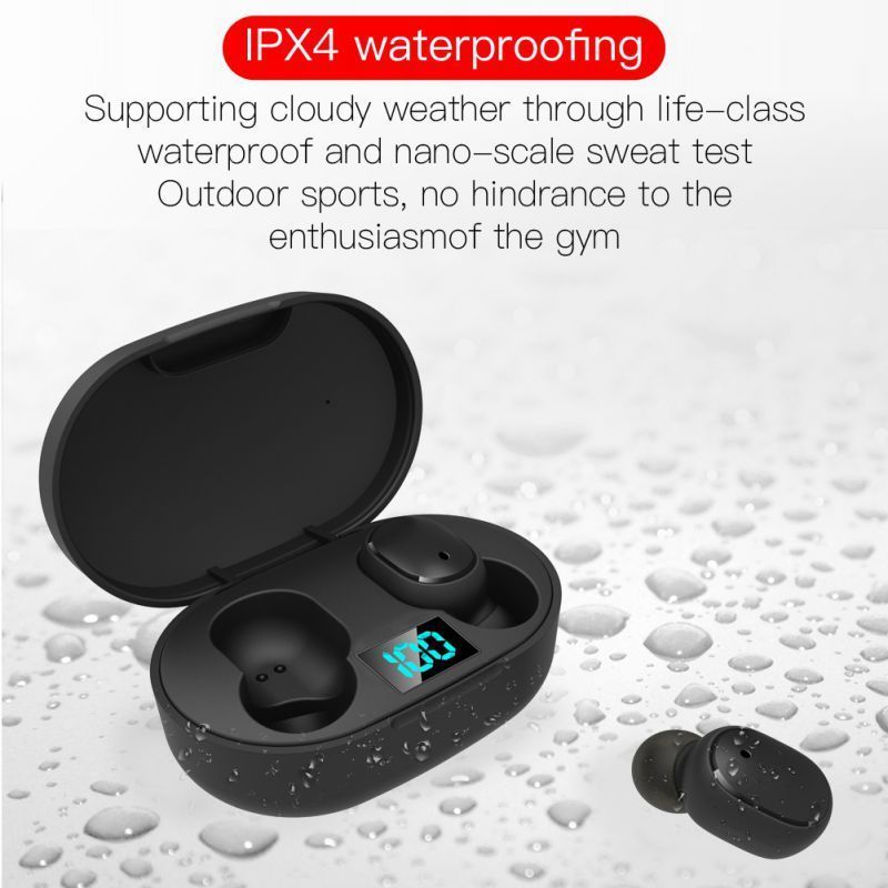 A6S E6S E7S TWS Wireless Earbuds Stereo Headset BT5.0 Stereo Headphones Waterproof Sport Noise Cancelling Mini Earphone