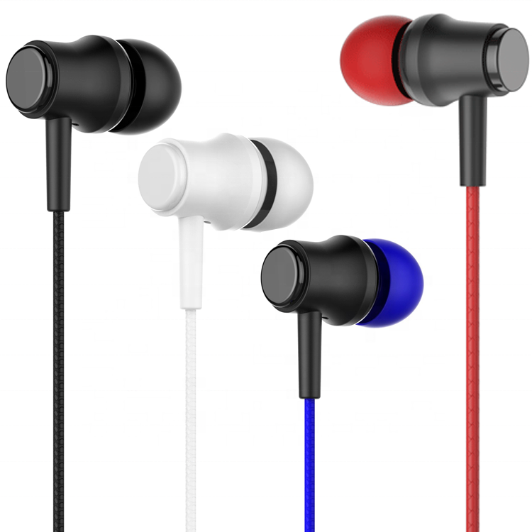 Factory Cheapest Price  3.5mm Jack Wired Music Earphone In-Ear Headphones With Wires