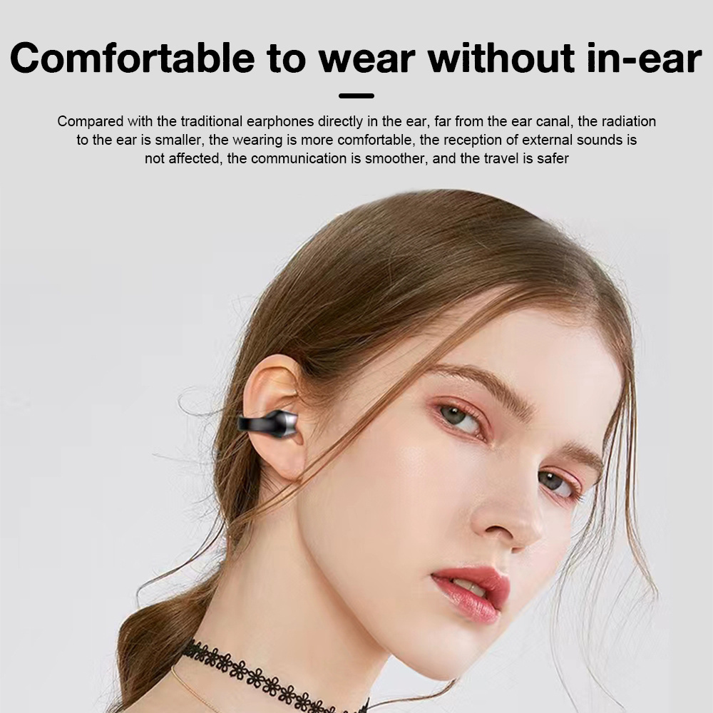 TWS Earphones For HiFi Sound Earcuffes Upgrade Pro Earring Wireless Earphones TWS Ear Hook Headset Sport Earbuds