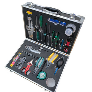 Piogoods Caja de herramientas de fibra optica FTTH Fiber Optic Tool Kit